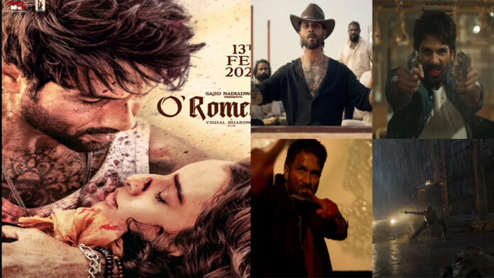 Shahid Kapoor and Triptii Dimri in Vishal Bhardwaj’s action-thriller ‘O Romeo,’ releasing February 13, 2026