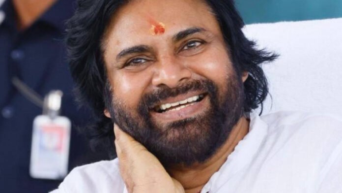 Pawan Kalyan on the set of OG marking his Tollywood comeback