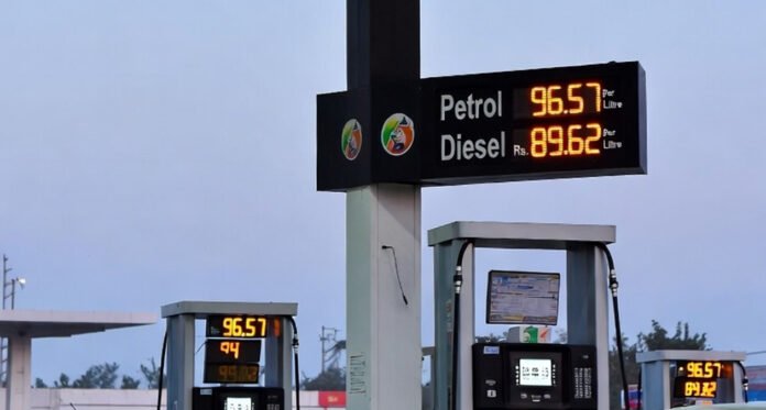 Petrol and diesel pumps in India showing updated fuel rates for January 1, 2026 across major cities