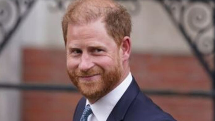 Prince Harry arriving at a UK courthouse for his ongoing press lawsuit over alleged unlawful information gathering.