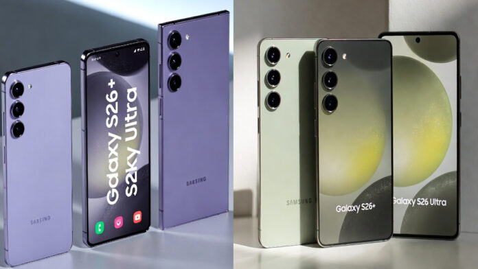 Samsung Galaxy S26 series smartphones displayed ahead of India pre-reservation launch