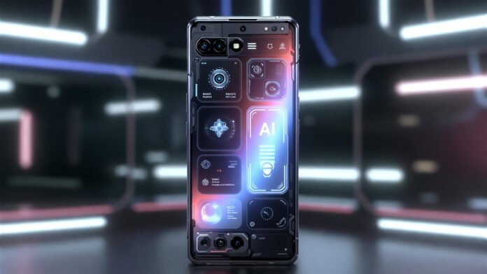 Smartphone trends 2026 showing AI features, large battery, and advanced camera