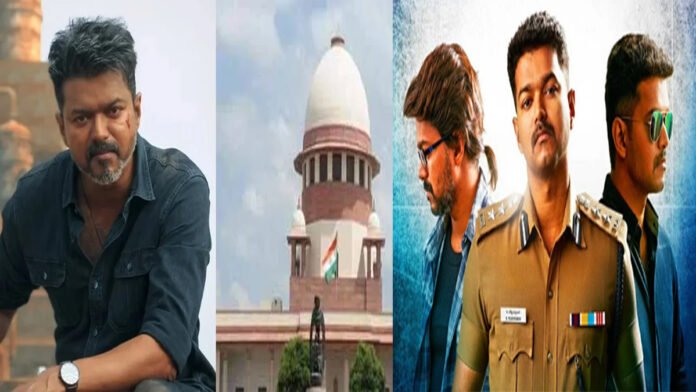 Thalapathy Vijay intense look in Jana Nayagan official promotional poster