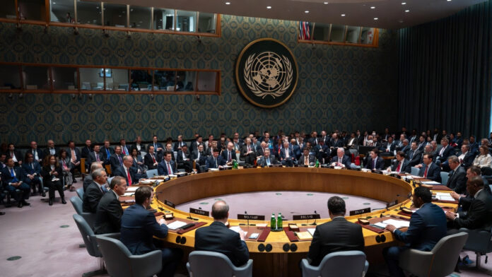 US and Russian diplomats exchange sharp statements during a UN Security Council meeting on Ukraine.