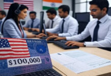H-1B Visa Costs to Rise From March 2026: US Hikes Premium Processing Fees Across Key Immigration Categories USCIS building with signage indicating new H-1B premium processing fee changes effective 2026