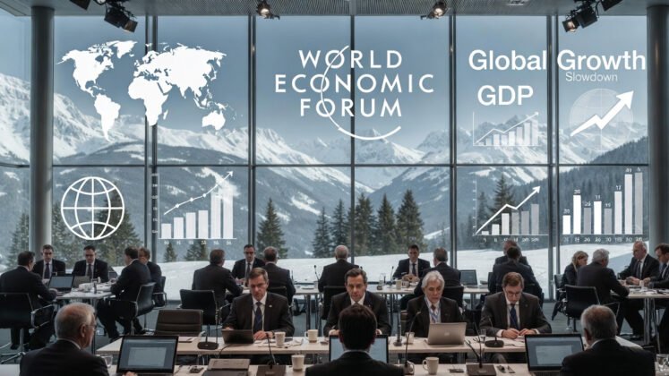 World Economic Forum Opens In Davos As IMF Cuts Global Growth Outlook ...