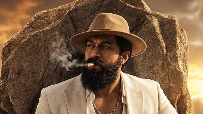 Yash in a stylish look from upcoming film Toxic teaser announcement