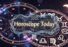 Horoscope Today, February 13, 2026: Career Growth for Sagittarius, Financial Gains for Capricorn, Big Opportunities for Aries Zodiac wheel illustration with Vedic astrology chart and moon sign symbols for February 13, 2026 daily horoscope.