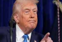 Trump Warns UK Over Diego Garcia Transfer, Says Island Needed if Iran Talks Fail Aerial view of Diego Garcia island showing military base facilities