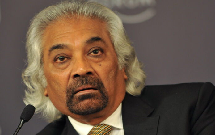 Sam Pitroda speaking during an interview about technology innovation