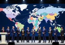 Global Tech Leaders Launch Trusted Tech Alliance to Set International Standards for AI, Cloud, and Connectivity Global technology executives announcing Trusted Tech Alliance at international conference