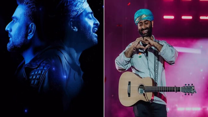 Arijit Singh recording his independent song Raina in studio