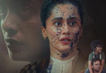 Assi Sees Modest Sunday Jump but Trails Rivals in Total Earnings Taapsee Pannu in courtroom scene from Assi film