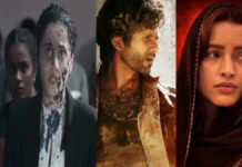 Box Office Friday: Taapsee Pannu’s ‘Assi’ Struggles as Shahid Kapoor’s ‘O Romeo’ Holds Strong on Day 15 Assi and O Romeo box office comparison showing Taapsee Pannu courtroom scene and Shahid Kapoor action sequence
