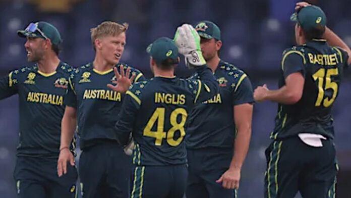 Australia cricket team reacting after defeat that ended World Cup hopes