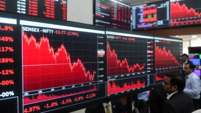 Indian stock market crashes after Budget 2026 announcements