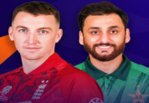 England vs Pakistan – Pitch Report, Head-to-Head Stats, and Key Players England and Pakistan captains at toss during T20 World Cup 2026 Super 8 match in Pallekele