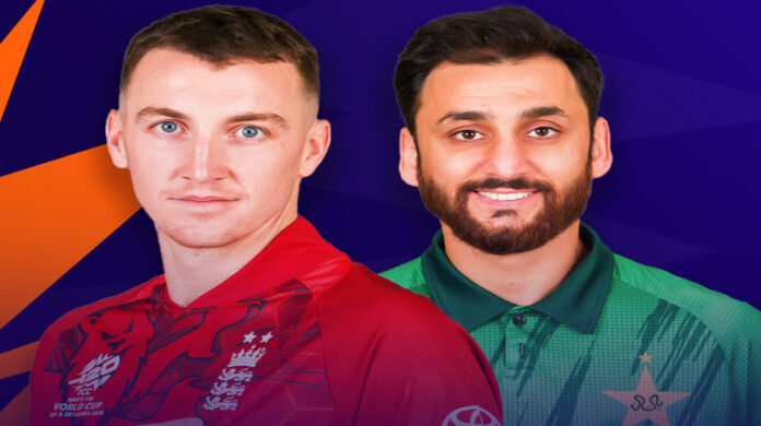England and Pakistan captains at toss during T20 World Cup 2026 Super 8 match in Pallekele