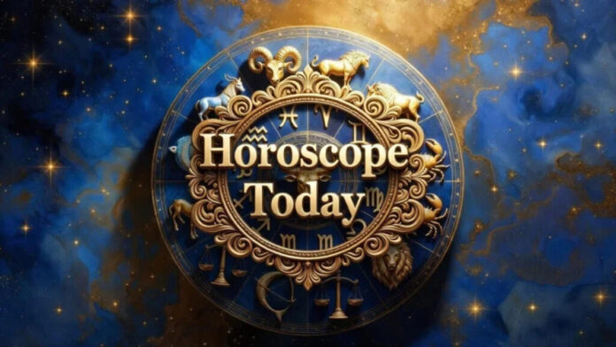 Zodiac wheel illustration representing daily horoscope predictions for February 18, 2026