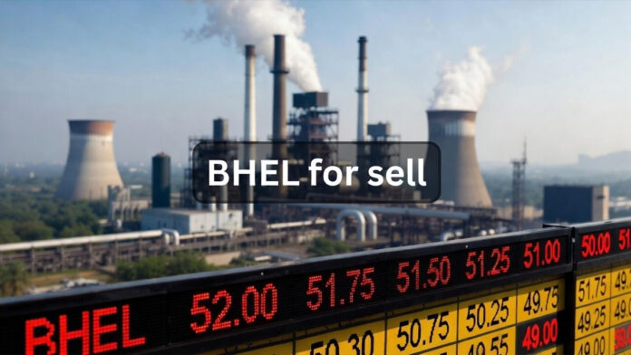 BHEL stake sale announcement through Offer for Sale in Indian stock market