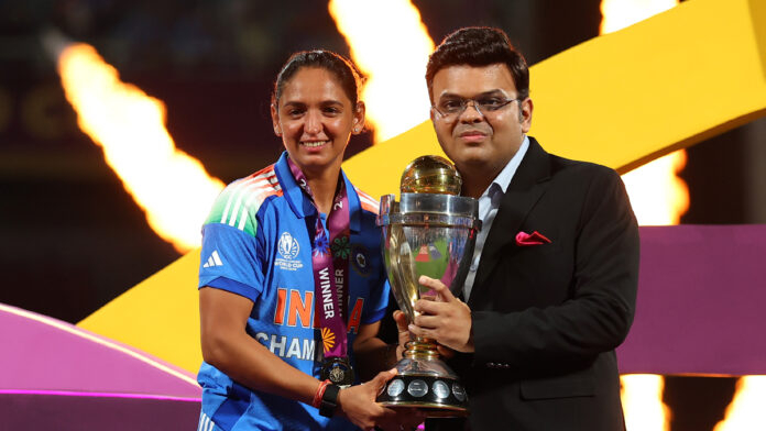 Harmanpreet Kaur celebrating milestone during international match