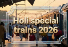 Holi 2026 Travel Alert: Indian Railways Announces 18 Special Trains — Check Full List & Dates Indian Railways train ready to depart during festival rush