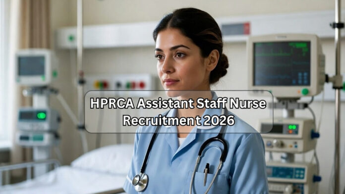 Female nurse in hospital ward representing HPRCA Assistant Staff Nurse recruitment 2026