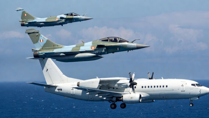 Indian Air Force Rafale fighter jet in flight during major DAC-approved procurement deal announcement