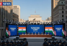 India Joins US-Led ‘Pax Silica’ Tech Alliance at AI Summit, Boosting Global Chip and AI Supply Chain Strategy India-US technology partnership announcement at Bharat Mandapam summit