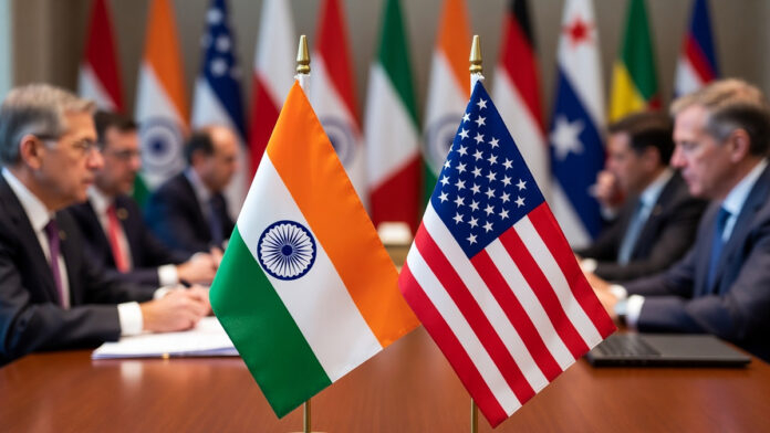 India and US leaders during trade agreement discussions