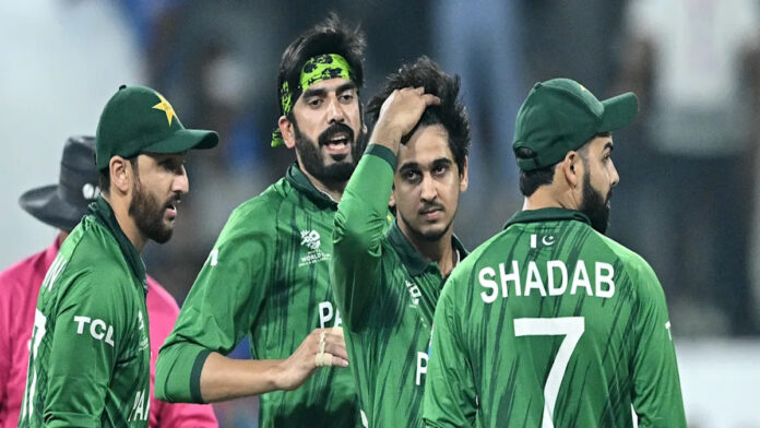 India vs Pakistan T20 World Cup match showing players celebrating victory