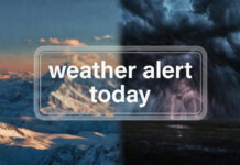 Weather Alert: Western Disturbance to Bring Snow and Rain in North India, Heavy Showers Likely in South Snowfall and storm clouds illustrating India weather change forecast