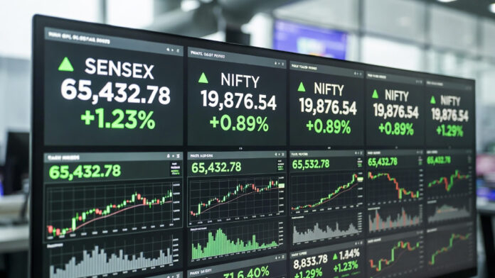Indian stock market closes higher with Sensex and Nifty ending in green