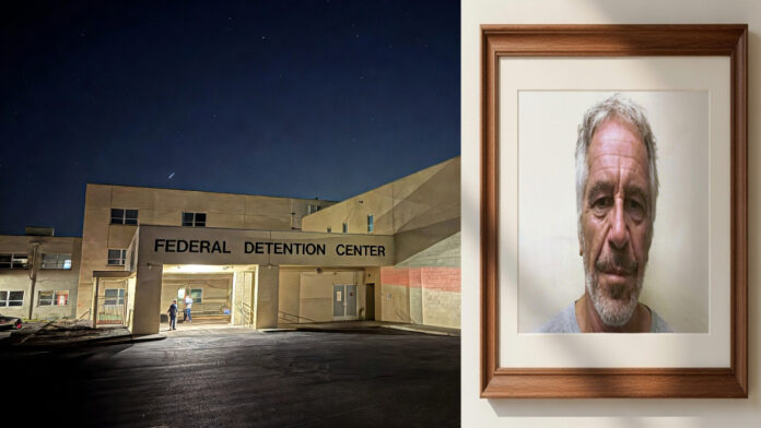 jeffrey-epstein-death-inves Jeffrey Epstein case investigation context outside New York detention facility
