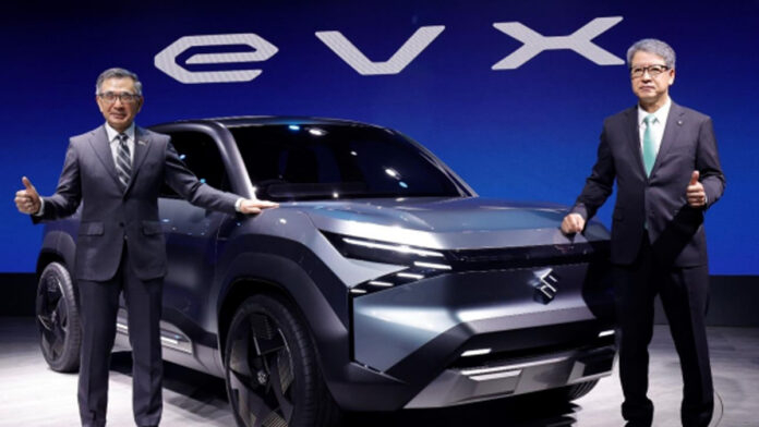 Maruti Suzuki e Vitara electric SUV 2026 exterior and interior digital cockpit view