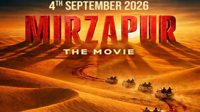 Mirzapur The Movie poster featuring Kaleen Bhaiya and Guddu Pandit