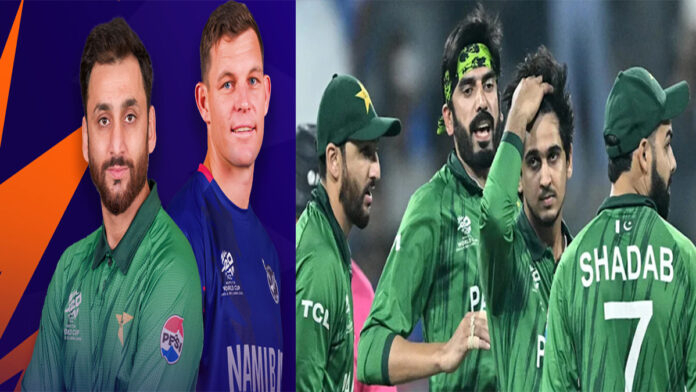 Pakistan cricket team players during match huddle before crucial game