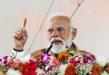 PM Modi Launches Meerut Metro & Rapid Rail Corridor, Calls for Development-Focused Politics Prime Minister Narendra Modi inaugurating Meerut Metro with officials on stage