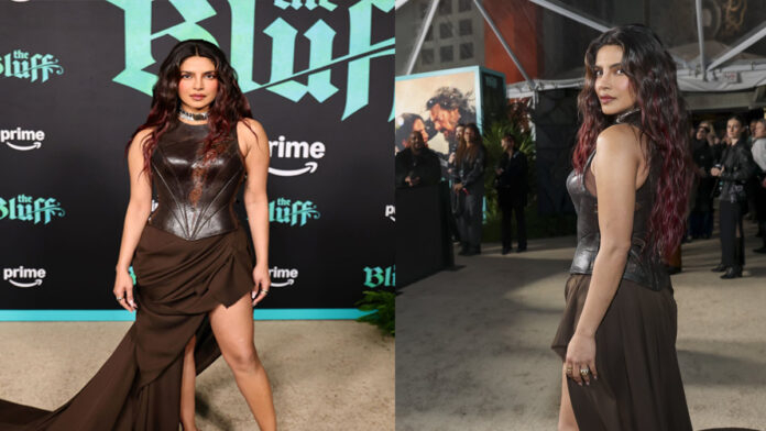Priyanka Chopra at The Bluff world premiere red carpet