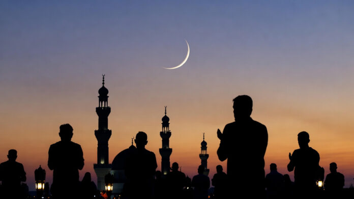 Crescent moon sighting marking the beginning of Ramadan 2026