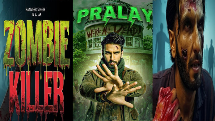 Ranveer Singh in intense rugged look for upcoming zombie thriller Pralay concept