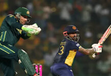 Australia on Brink of T20 World Cup Exit After Sri Lanka Defeat; Super-8 Qualification Hangs by a Thread Sri Lanka players celebrating victory over Australia in T20 World Cup match