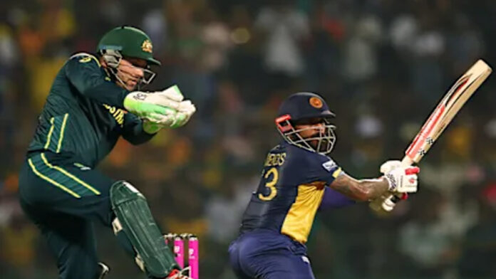 sri-lanka-beat-australia-t2 Sri Lanka players celebrating victory over Australia in T20 World Cup match