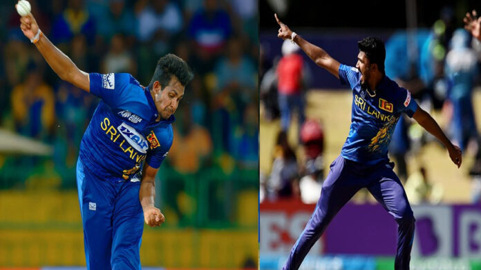 Matheesha Pathirana and Dilshan Madushanka Sri Lanka fast bowlers during international matches