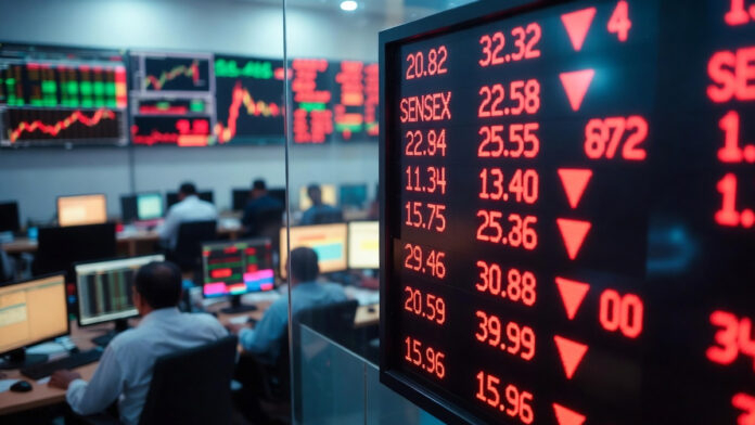 Indian stock market opens lower as Sensex and Nifty fall in early trade