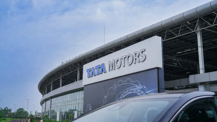 Tata Motors headquarters in Mumbai after Q3 FY26 results showing passenger vehicle segment loss