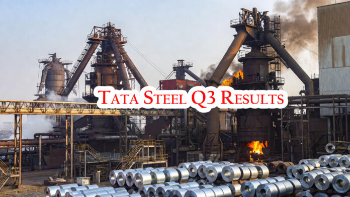 Tata Steel manufacturing plant as company reports strong Q3 profit growth