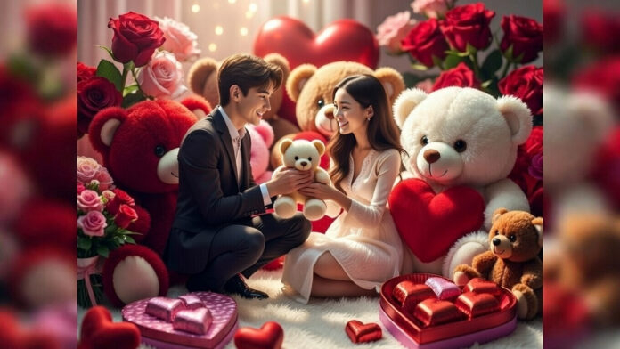Teddy Day 2026 celebration with colorful teddy bears and romantic gifts