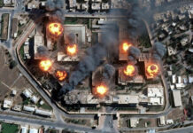 55 Dead, Including 50 Schoolgirls, as Israel-Iran Conflict Escalates; US Joins Airstrikes Satellite image showing damage and smoke near secure compound in Tehran amid Israel-US airstrikes