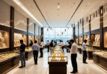 Titan Profit Surges 61% to ₹1,684 Crore in Q3 FY26, Sales Jump 42% Titan jewelry showroom reflecting strong quarterly profit growth